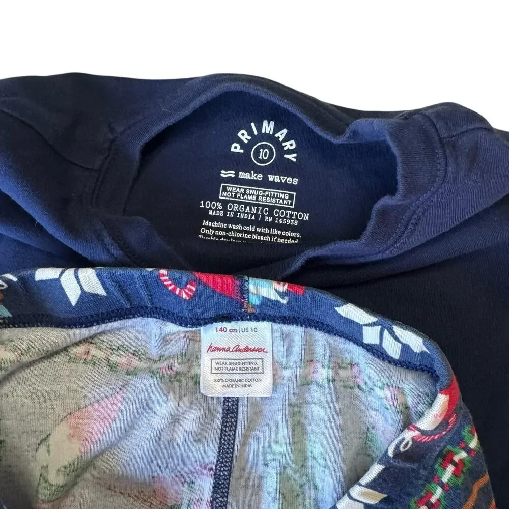 HANNA ANDERSSON + PRIMARY Gnome Holiday Fair Isle Pajama Set Size 10 140 Kids